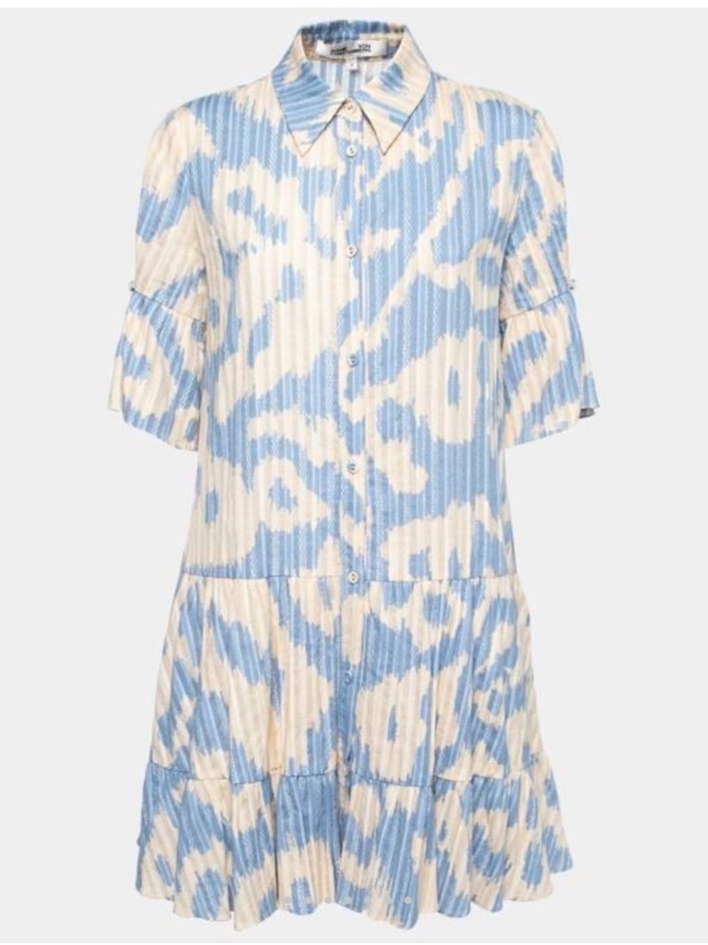DIANE‎ VON FURSTENBERG 
Beata Drop Waist Shirtdress Size 6